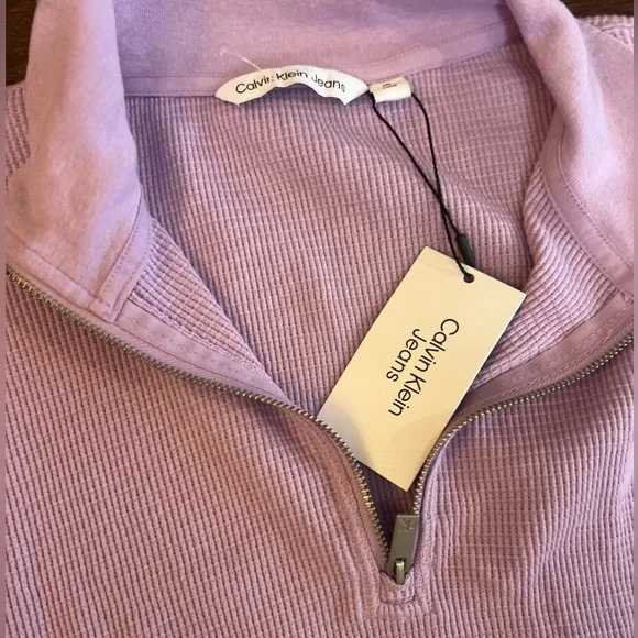 Calvin Klein Women's Waffle-Knit Half-Zip
Top - Picture 5 of 7